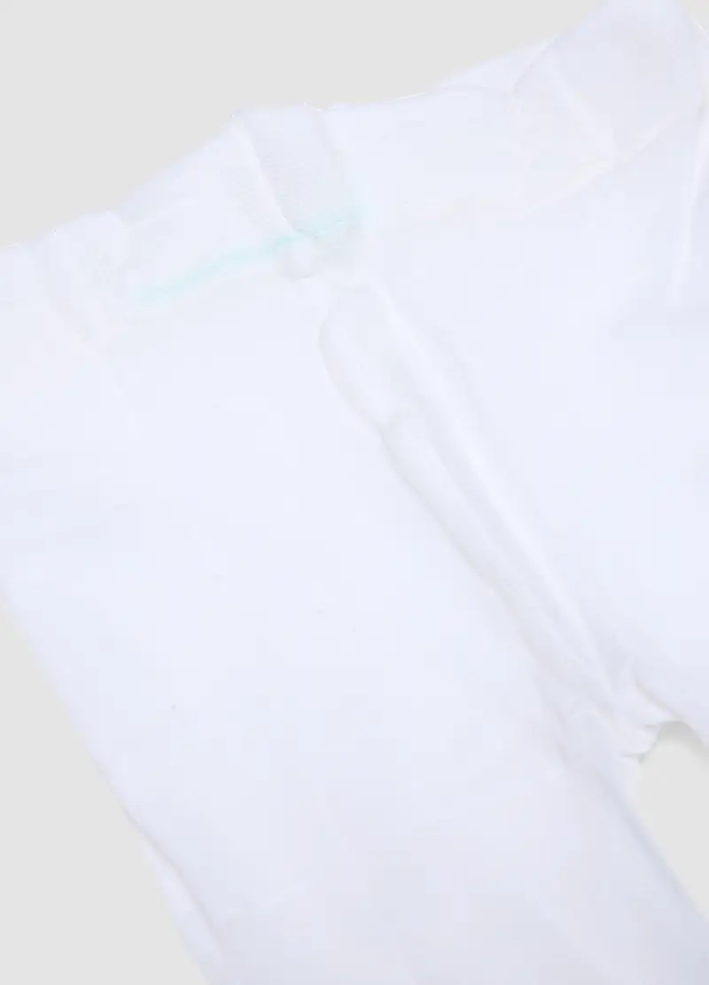 Collant Elasticizzati Bianchi Comodi Da Bambina, Bianco miniatura 2