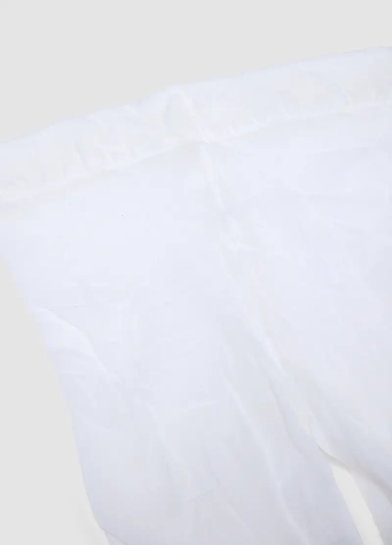 Collant Elasticizzati Bianchi Comodi Da Bambina Con Fiorellini, Bianco miniatura 2