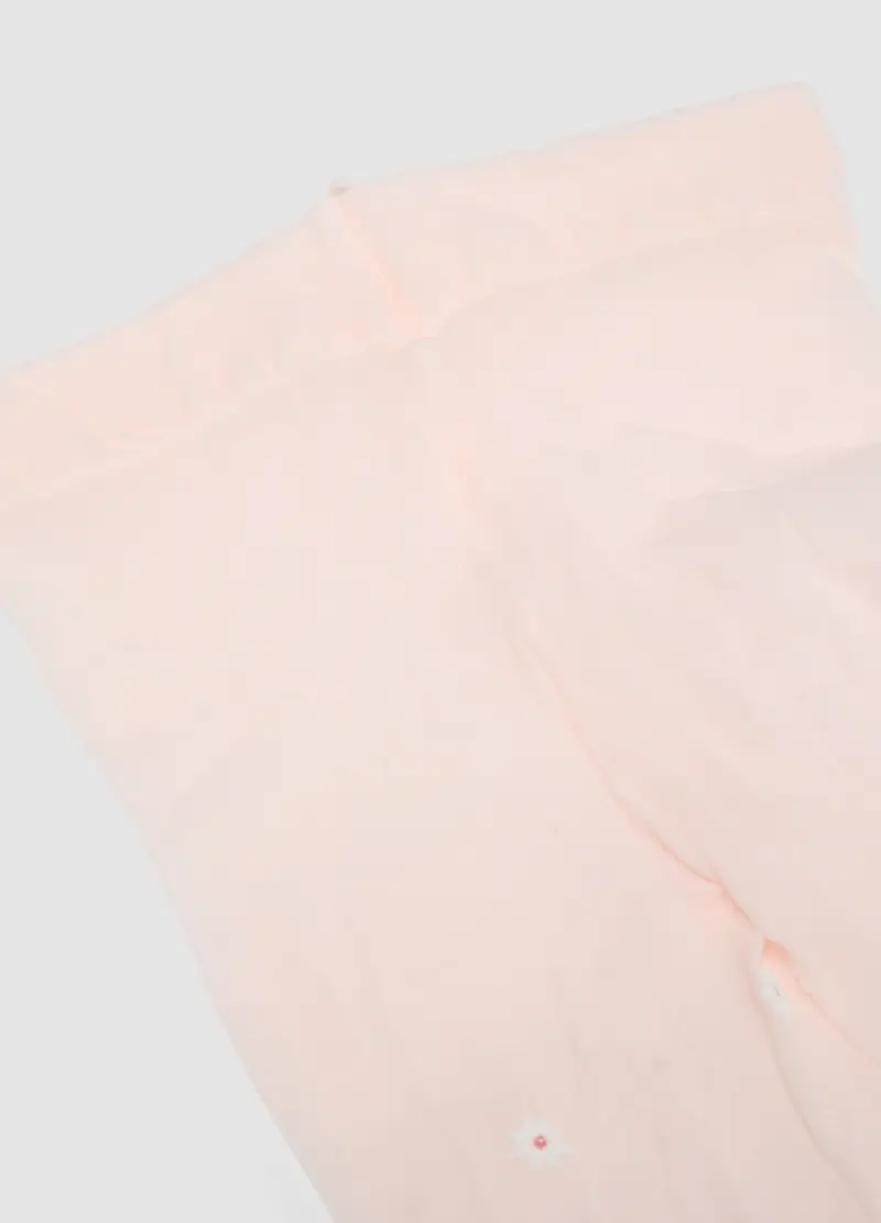 Collant Elasticizzati Rosa Da Bambina Con Margherite, Rosa miniatura 2