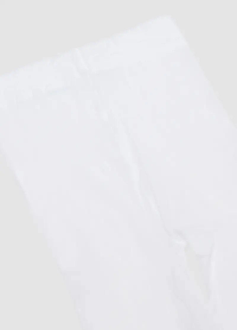 Collant In Puro Cotone Bianco Da Bambina Regular Fit, Bianco miniatura 2