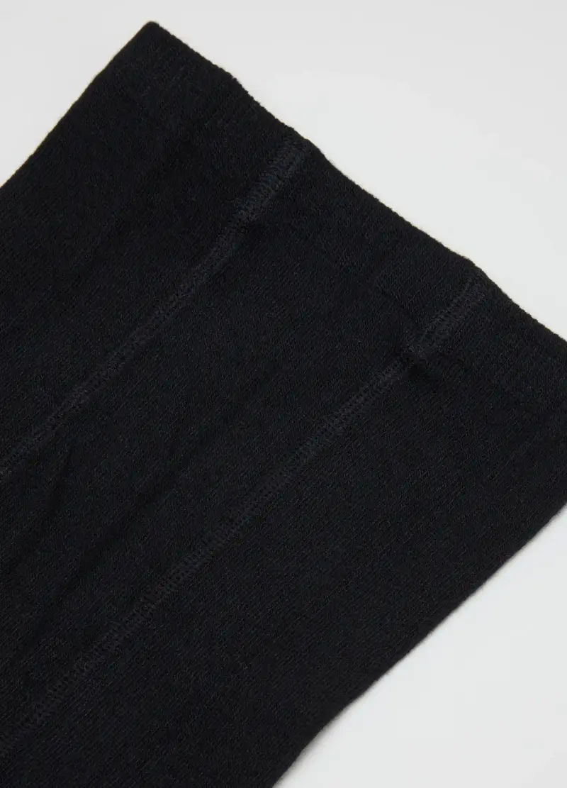 Collant Neri Da Bambina Con Fiocco, Nero miniatura 3