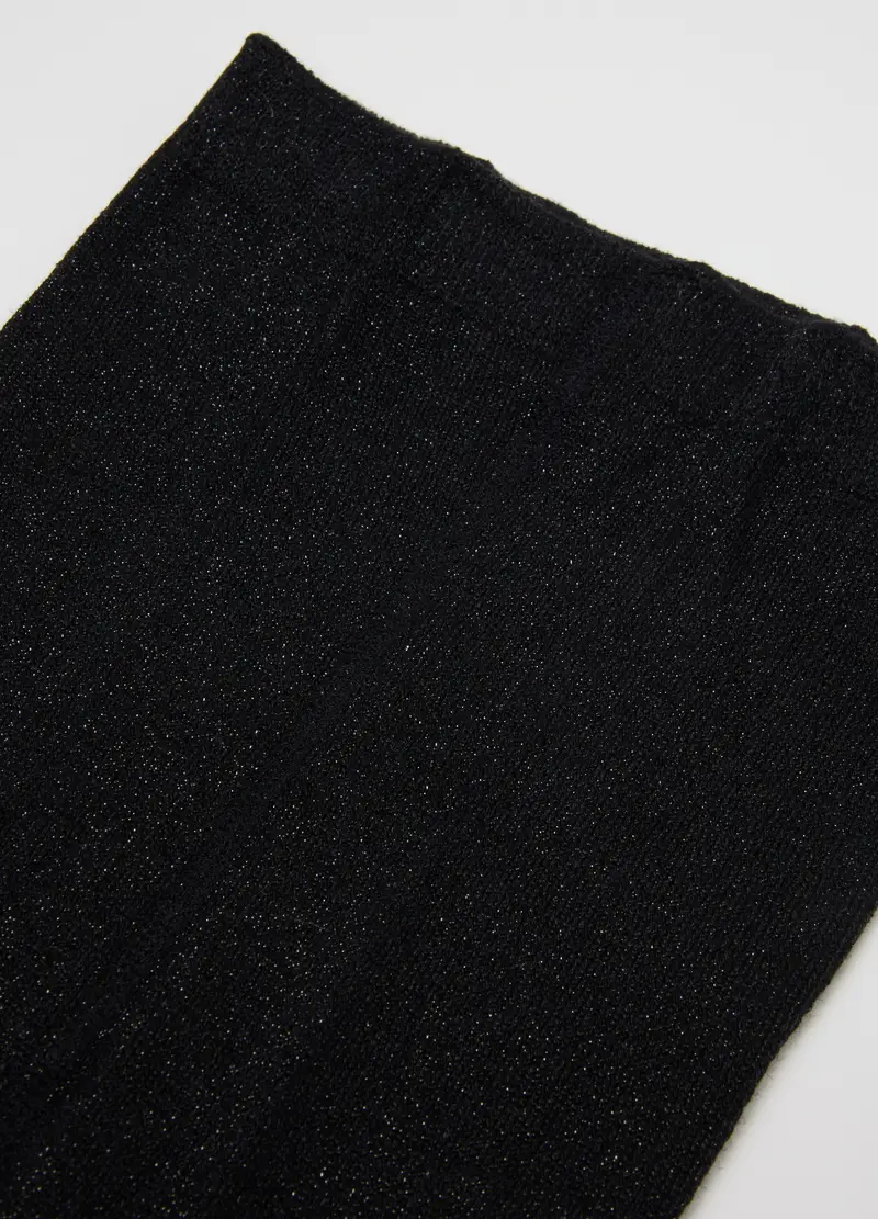 Collant Nero Con Fibre Metalliche, Bambina, Nero miniatura 3