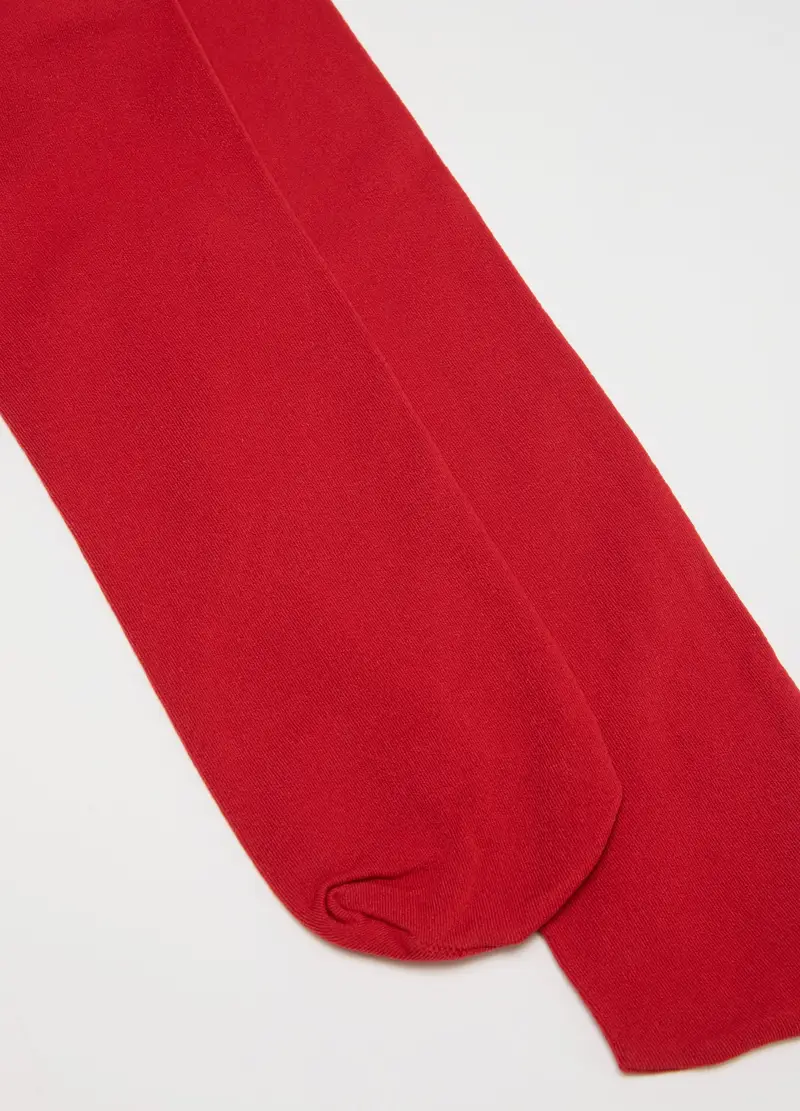 Collant Rosso Elasticizzato Per Bambina, Rosso miniatura 2