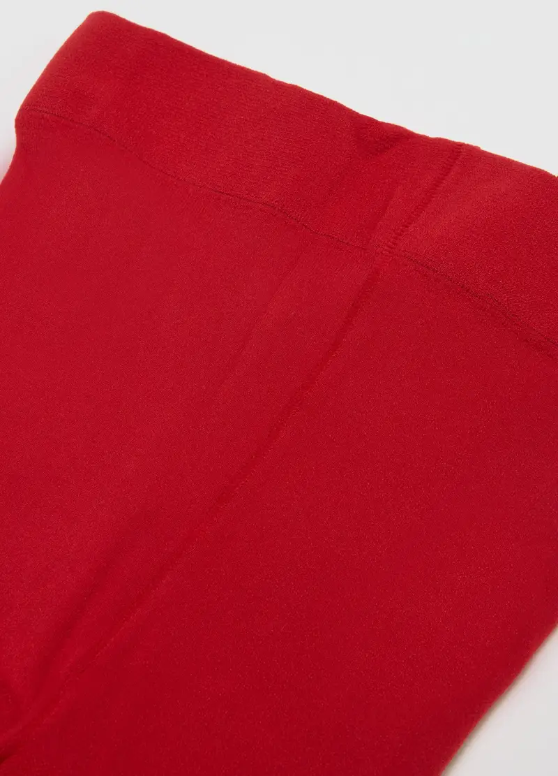 Collant Rosso Elasticizzato Per Bambina, Rosso miniatura 3