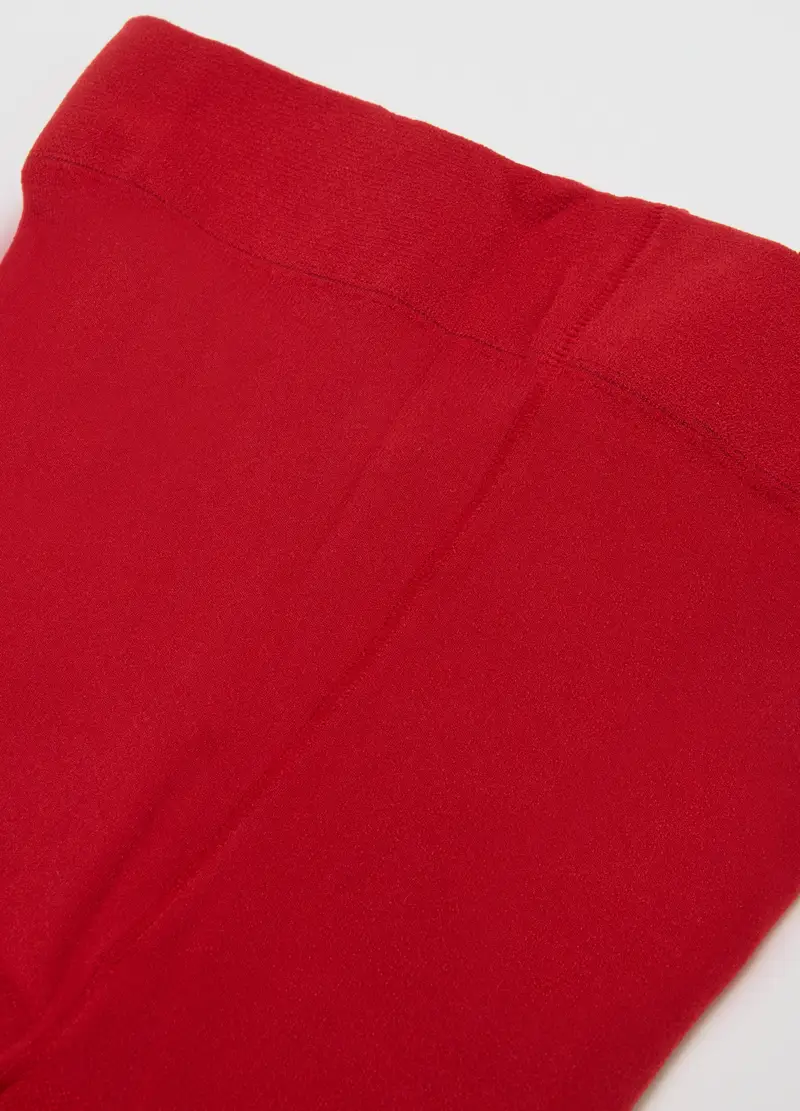 Collant Rosso Elasticizzato Per Bambina, Rosso miniatura 3