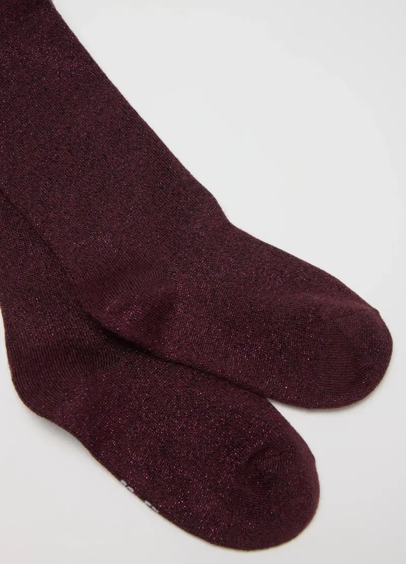 Collant Viola Per Bambina, Rosso miniatura 2