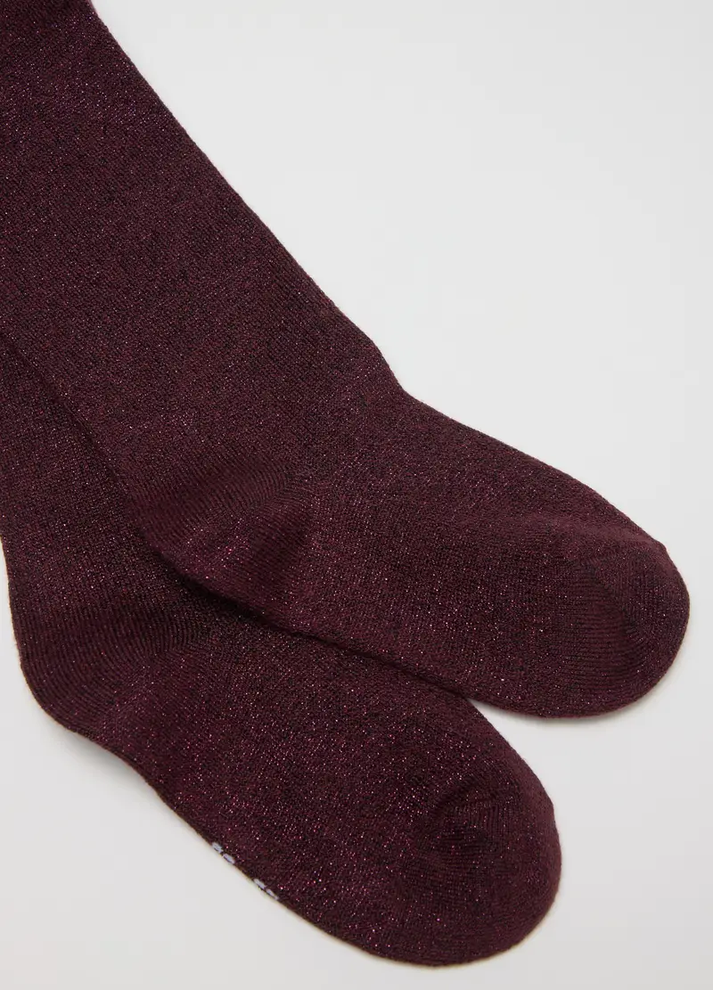 Collant Viola Per Bambina, Rosso miniatura 2