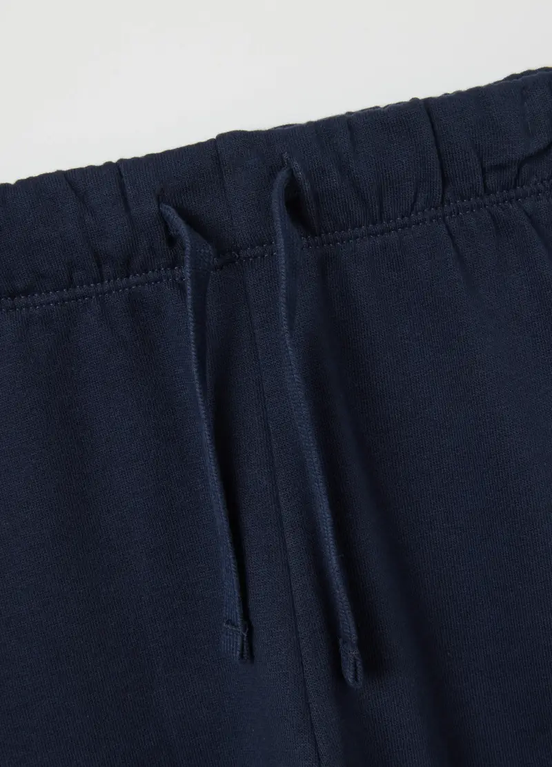 Completo Beige E Blu Per Bambino In Cotone, Blu miniatura 3