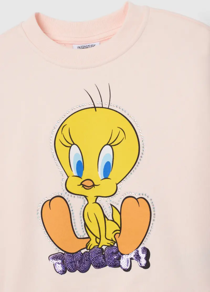 Completo Da Bambina In Misto Cotone Rosa Regular Fit, Rosa miniatura 3