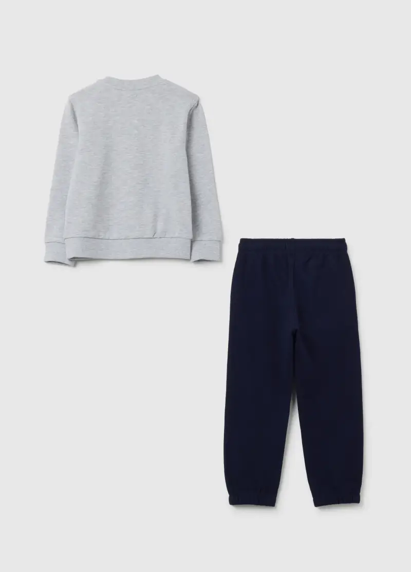 Completo Da Bambino In Puro Cotone Grigio Regular Fit, Grigio miniatura 2