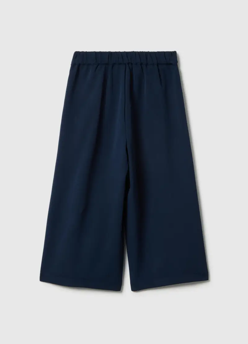 Culotte Blu Da Bambina Regular Fit Con Elastico In Vita, Blu miniatura 2