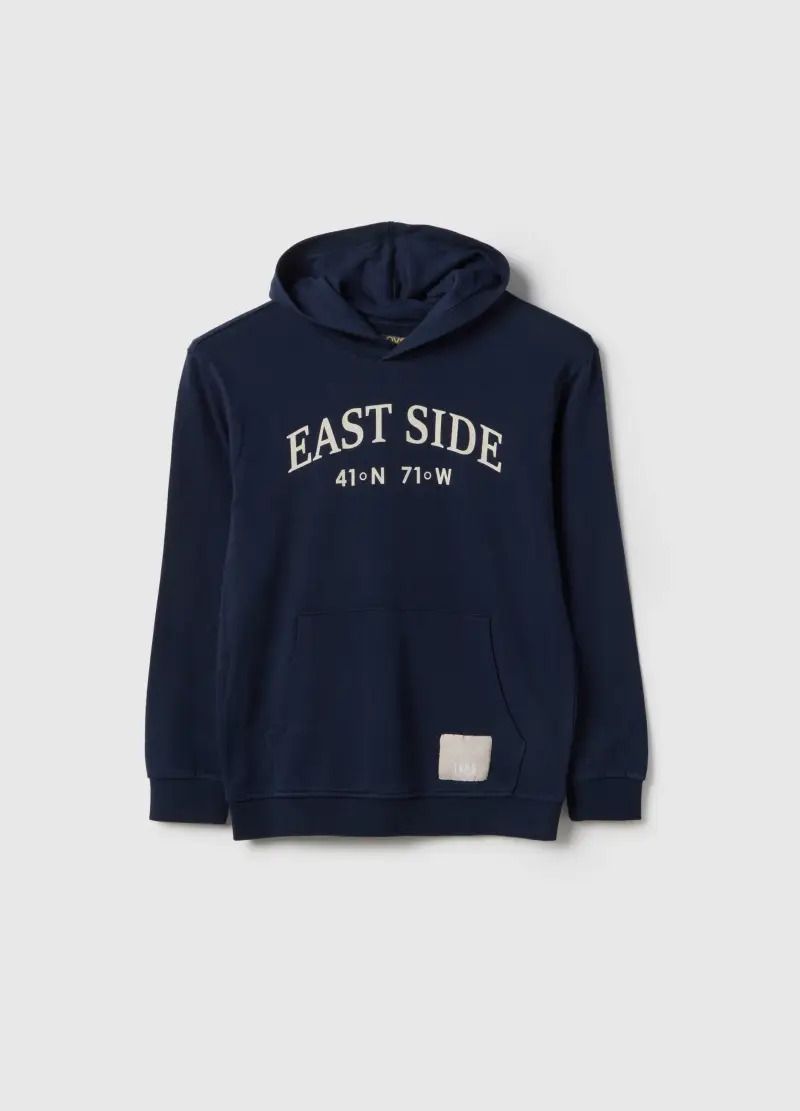 Felpa Blu Con Cappuccio Per Ragazzo, Bambino, Blu