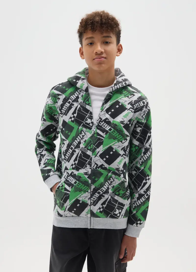 Ovs Kids Felpa Con Cappuccio Da Bambino In Misto Cotone Multicolor