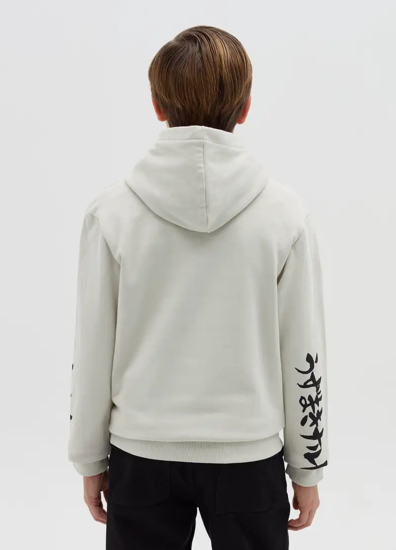 Felpa Con Cappuccio E Stampa Naruto, Bambino, Bianco miniatura 3