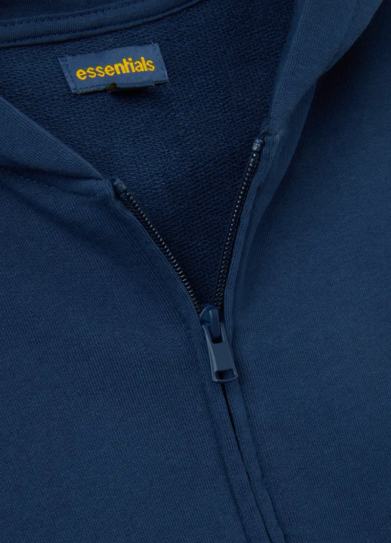 Felpa Da Bambino In Puro Cotone Blu Regular Fit, Blu miniatura 3