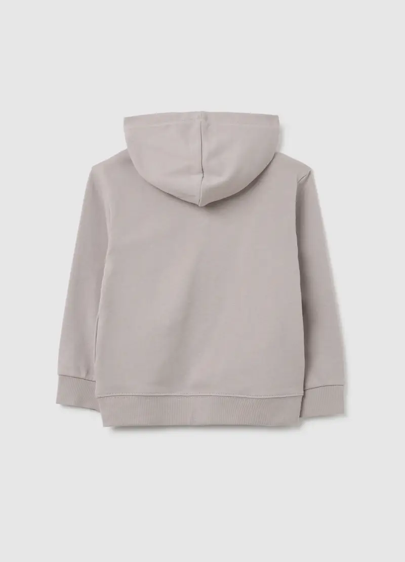 Felpa Da Bambino In Puro Cotone Grigia Regular Fit, Grigio miniatura 2