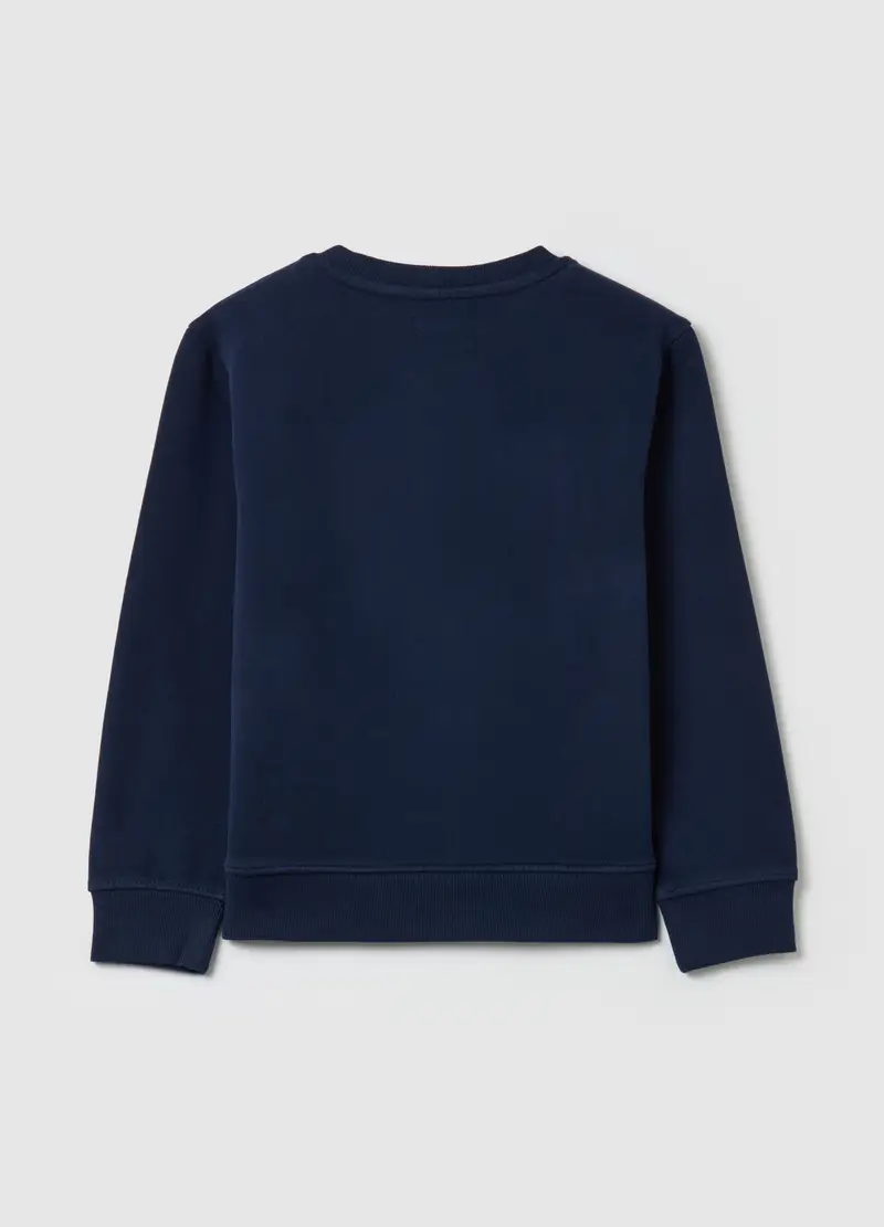 Felpa In French Terry Con Stampa, Bambino, Blu miniatura 2