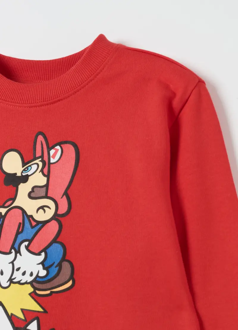 Felpa Stampa Super Mario™ E Koopistrice, Bambino, Rosso miniatura 3