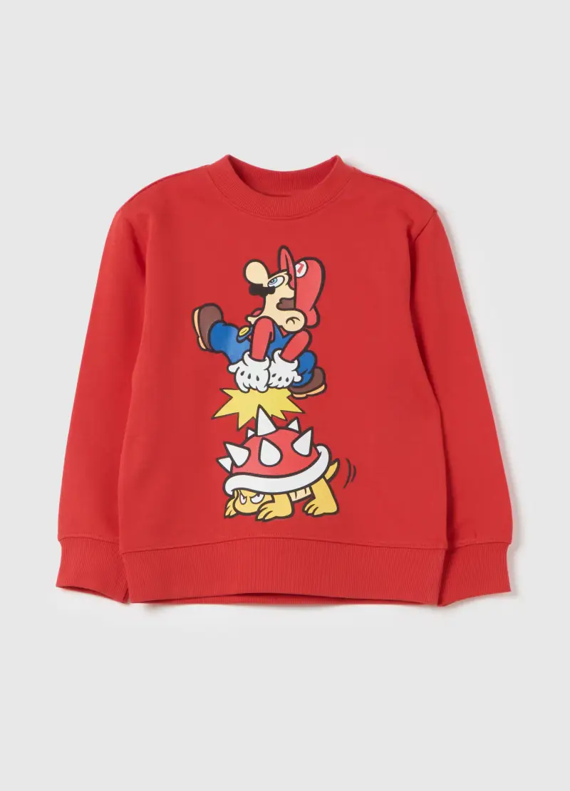Felpa Stampa Super Mario™ E Koopistrice, Bambino, Rosso