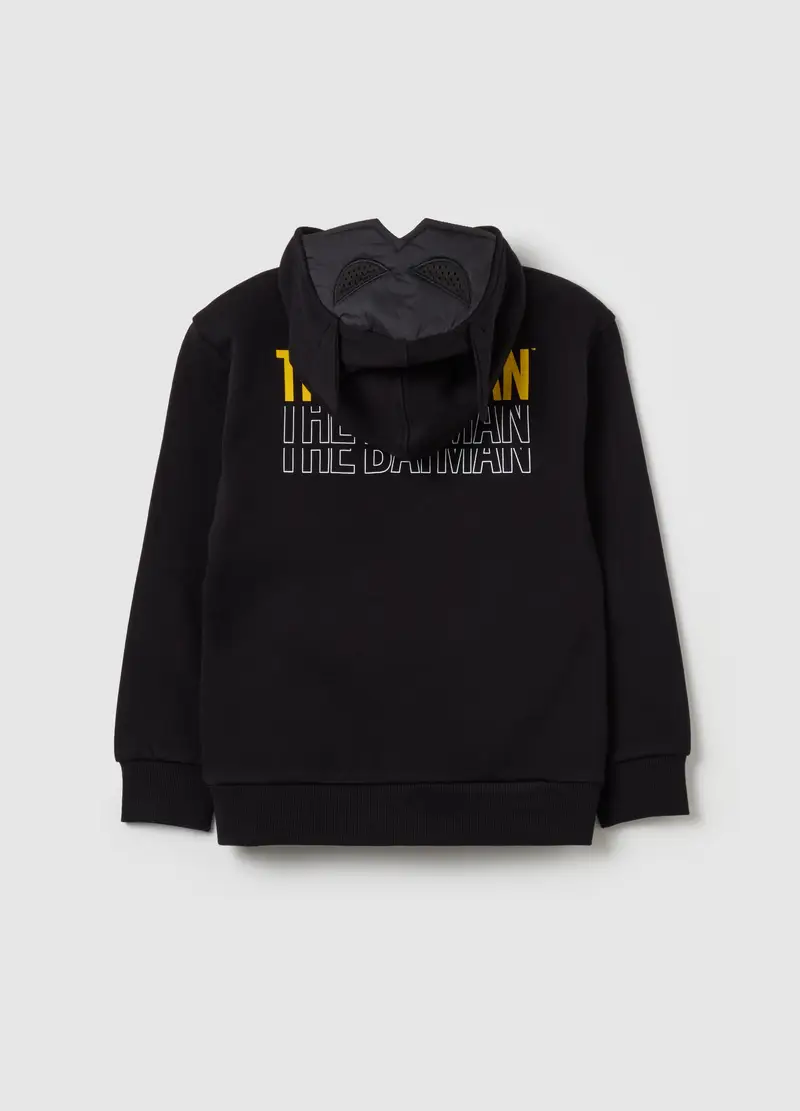 Full-zip Con Cappuccio E Stampa Batman, Bambino, Nero miniatura 2