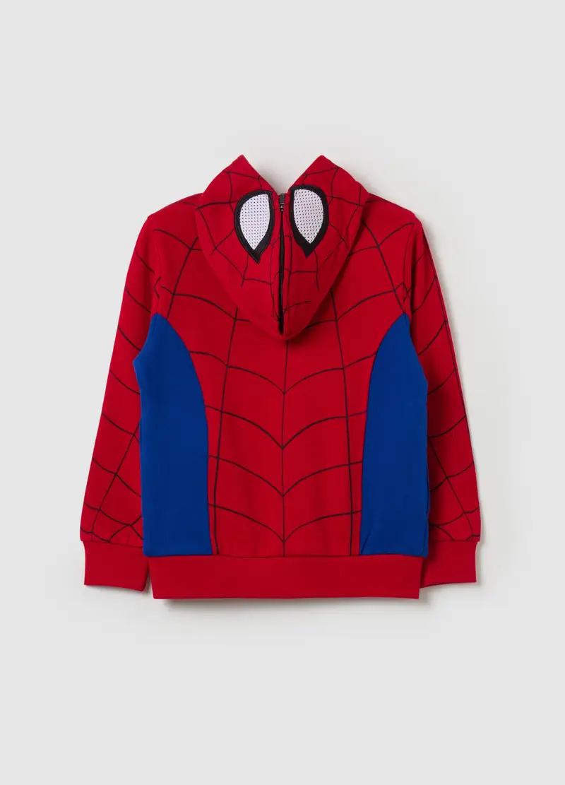 Full-zip Con Cappuccio Stampa Spider-man, Bambino, Multicolor miniatura 2