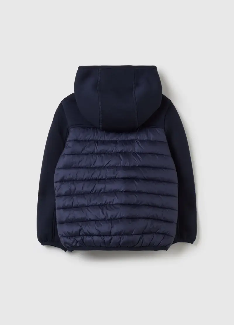 Giacca Combinata Con Cappuccio, Bambino, Blu miniatura 2