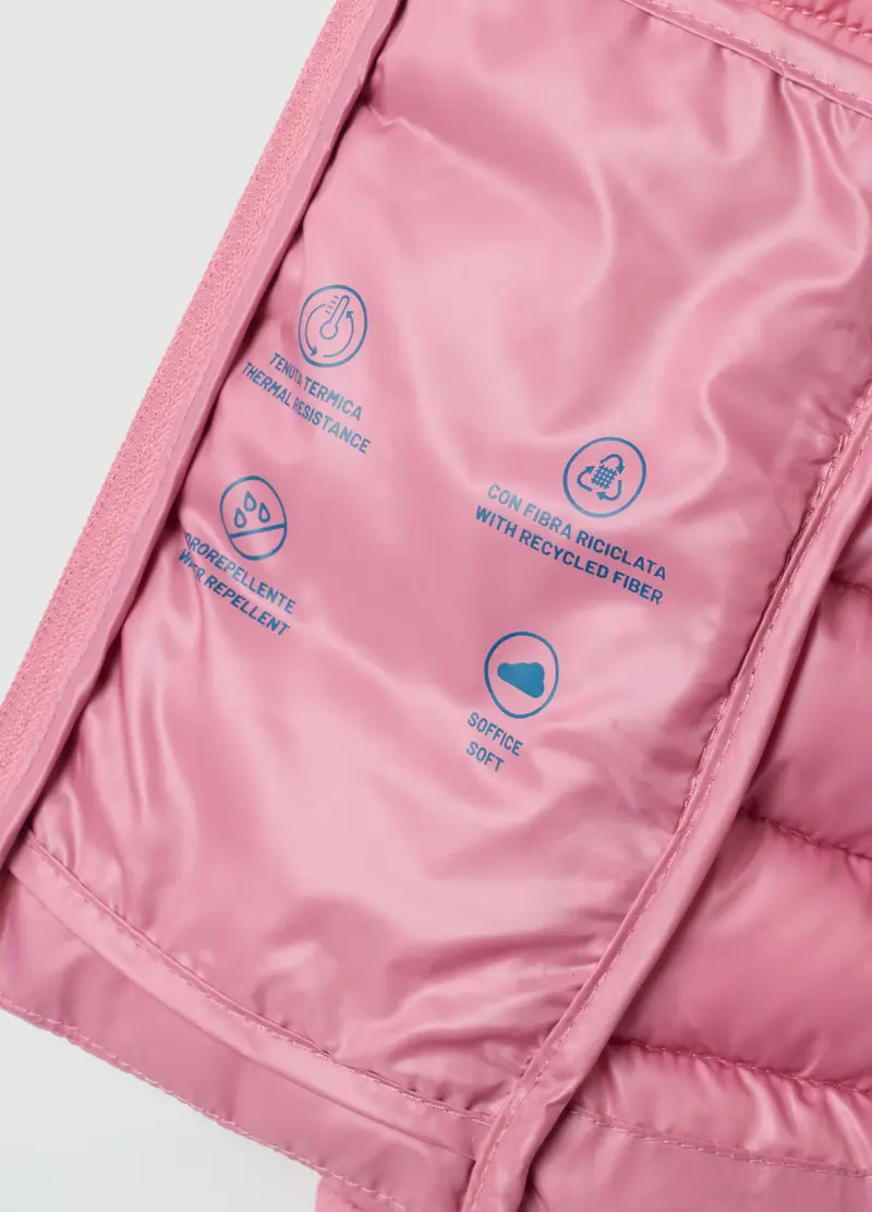 Giacca Da Bambina Rosa Imbottita Regular Fit, Rosa miniatura 3