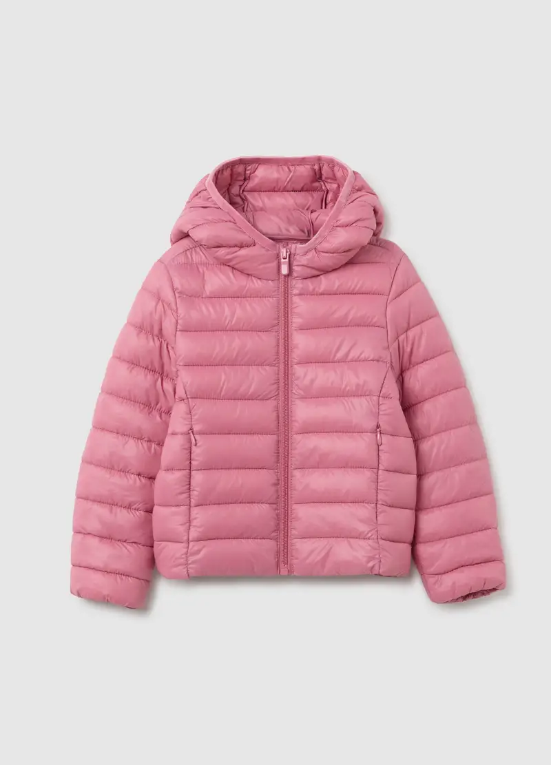 Giacca Da Bambina Rosa Imbottita Regular Fit, Rosa
