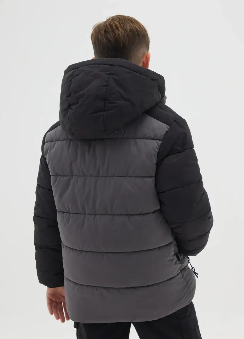 Giacca Imbottita Da Ragazzo Grigia Regular Fit, Bambino, Multicolor miniatura 2