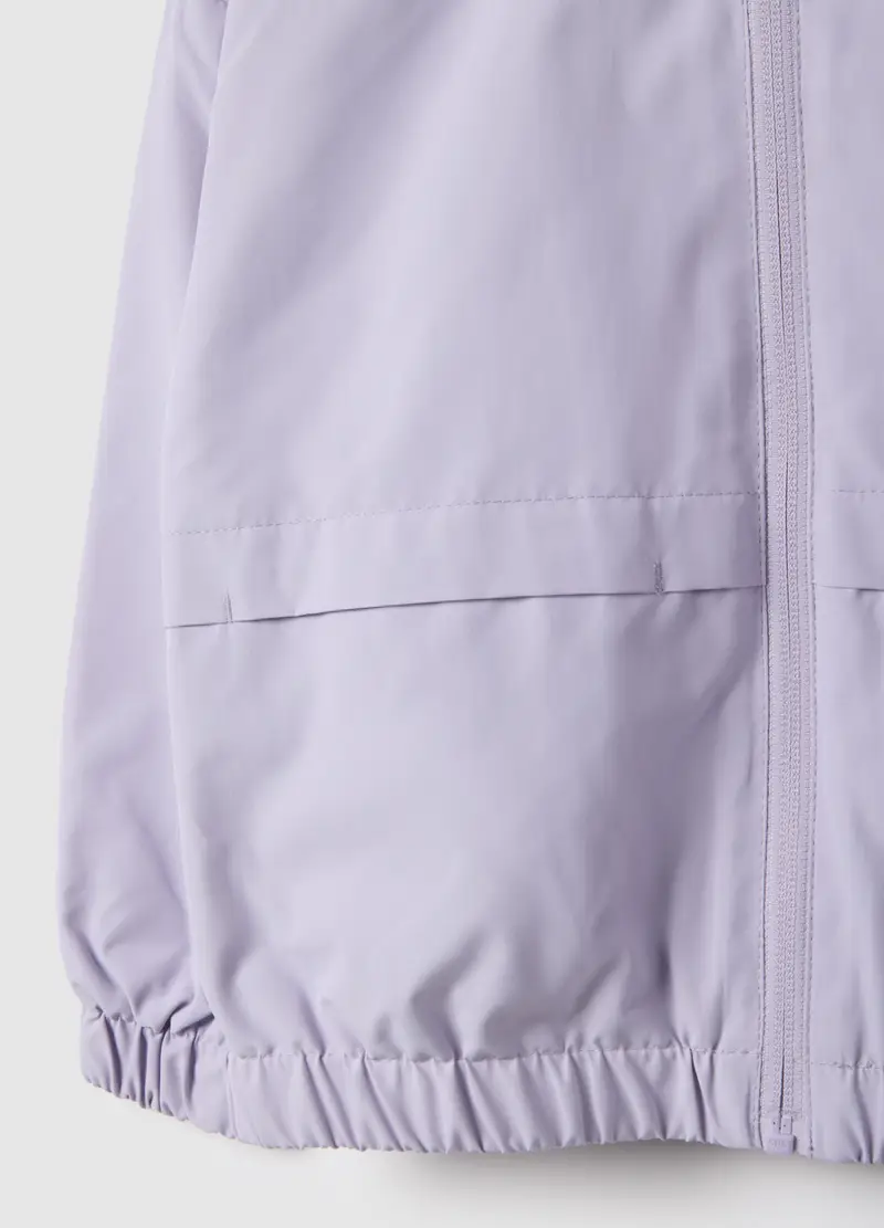 Giacca Impermeabile Viola Regular Fit Con Cappuccio Per Bambina, Viola miniatura 3