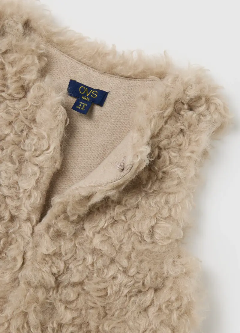OVS KIDS Gilet Bambina Beige 3245374 miniatura 3