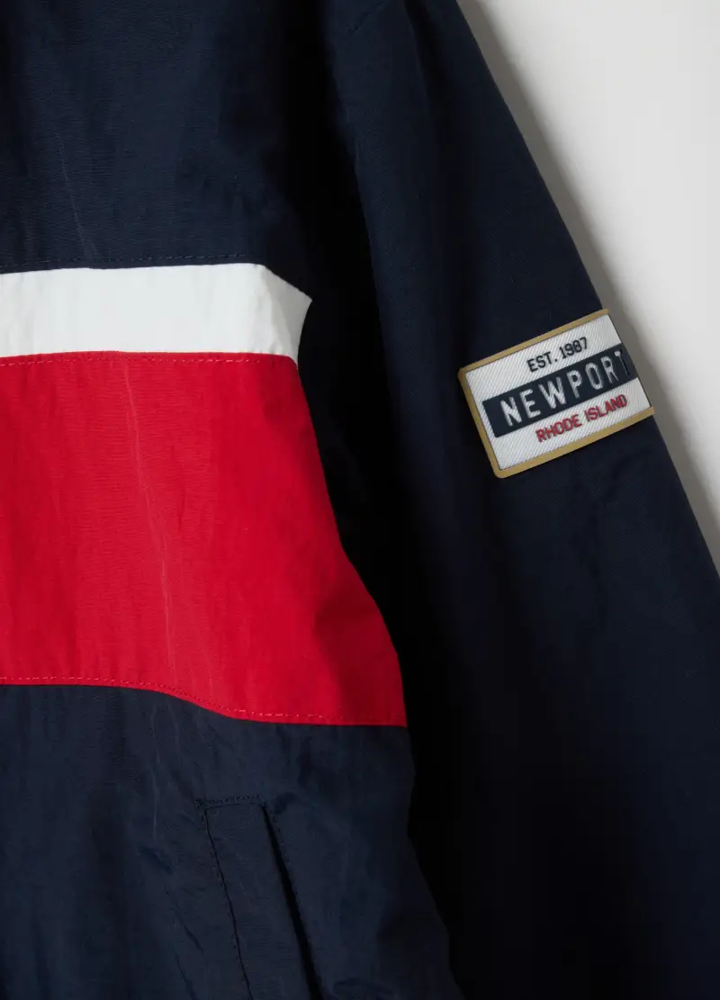 Giubbotto Blu Regular Fit Con Zip Per Bambino, Multicolor miniatura 3