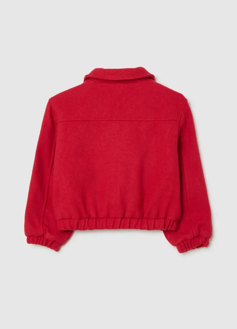 Giubbotto Bomber Da Bambina In Rosso Regular Fit, Rosso miniatura 3