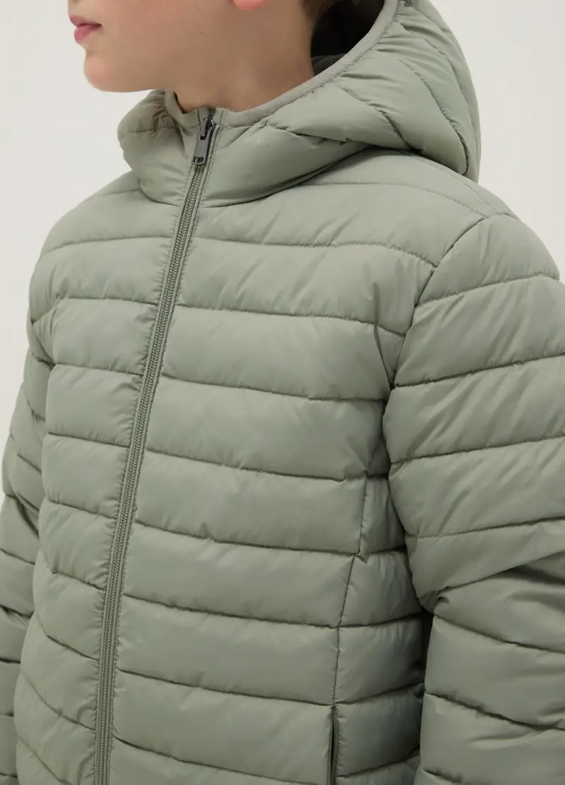 Ovs Kids Giubbotto Leggero Verde Bambino con Cappuccio miniatura 3