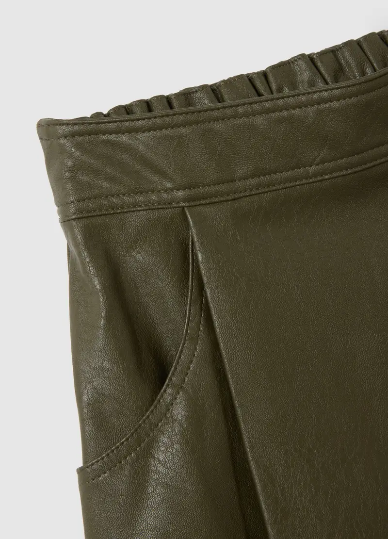 Gonna Da Bambina Verde Regular Fit, Verde miniatura 3