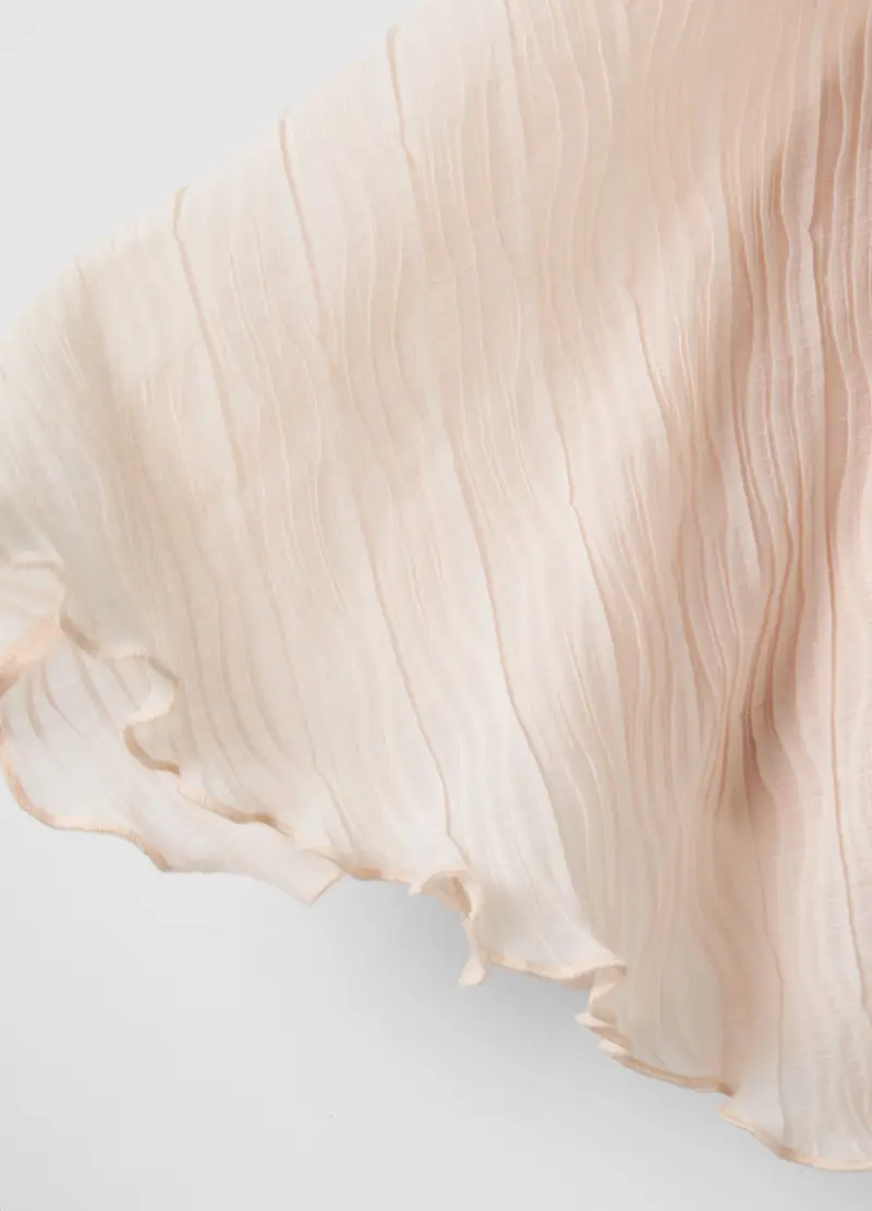 Gonna Plissé Rosa Da Bambina Con Vita Elastica, Rosa miniatura 3