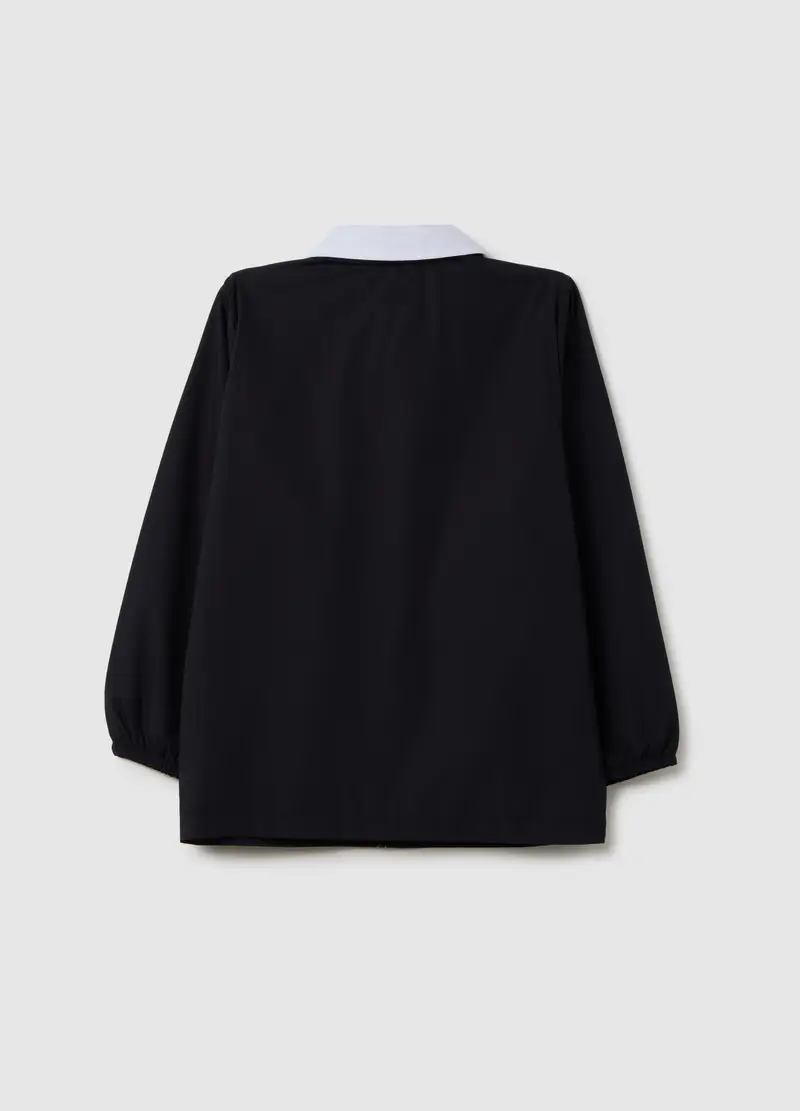 Grembiule Scolastico Da Bambino In Misto Cotone Multicolor Con Zip, Multicolor miniatura 2