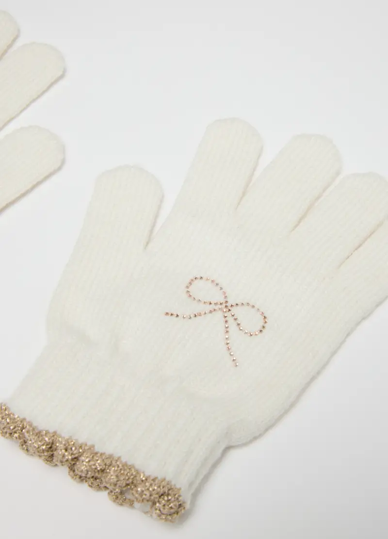 OVS KIDS Guanti Bambina Bianco 4315716 miniatura 2