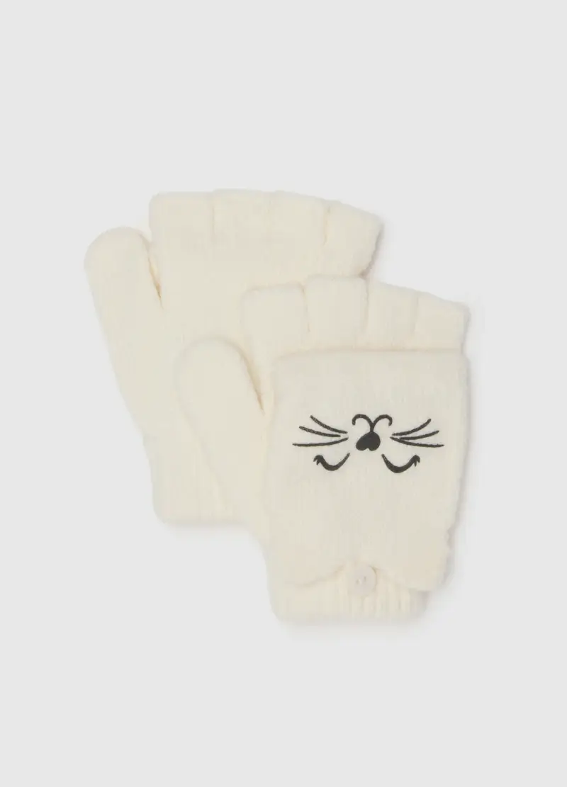 OVS KIDS Guanti Ragazza Bianco 3048343