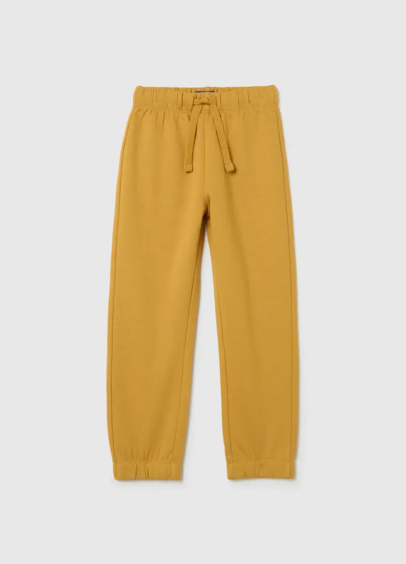 Jogger Da Bambino In Puro Cotone Gialli Jogger, Giallo