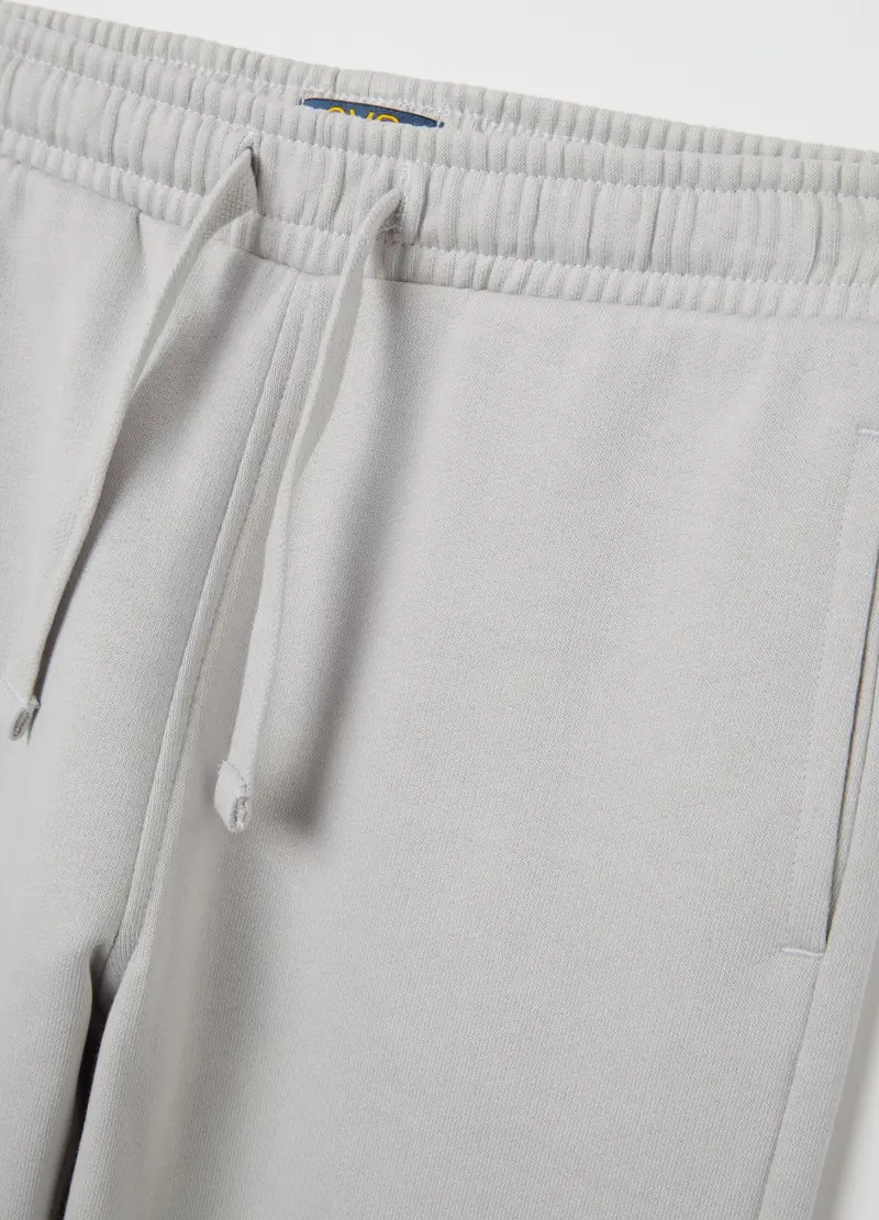 Jogger Da Bambino In Puro Cotone Grigi Regular Fit, Grigio miniatura 3