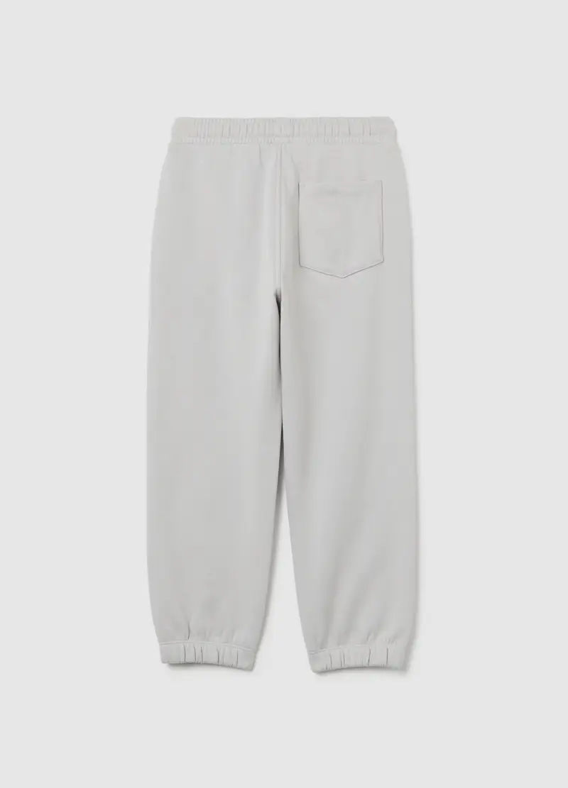 Jogger Da Bambino In Puro Cotone Grigi Regular Fit, Grigio miniatura 2