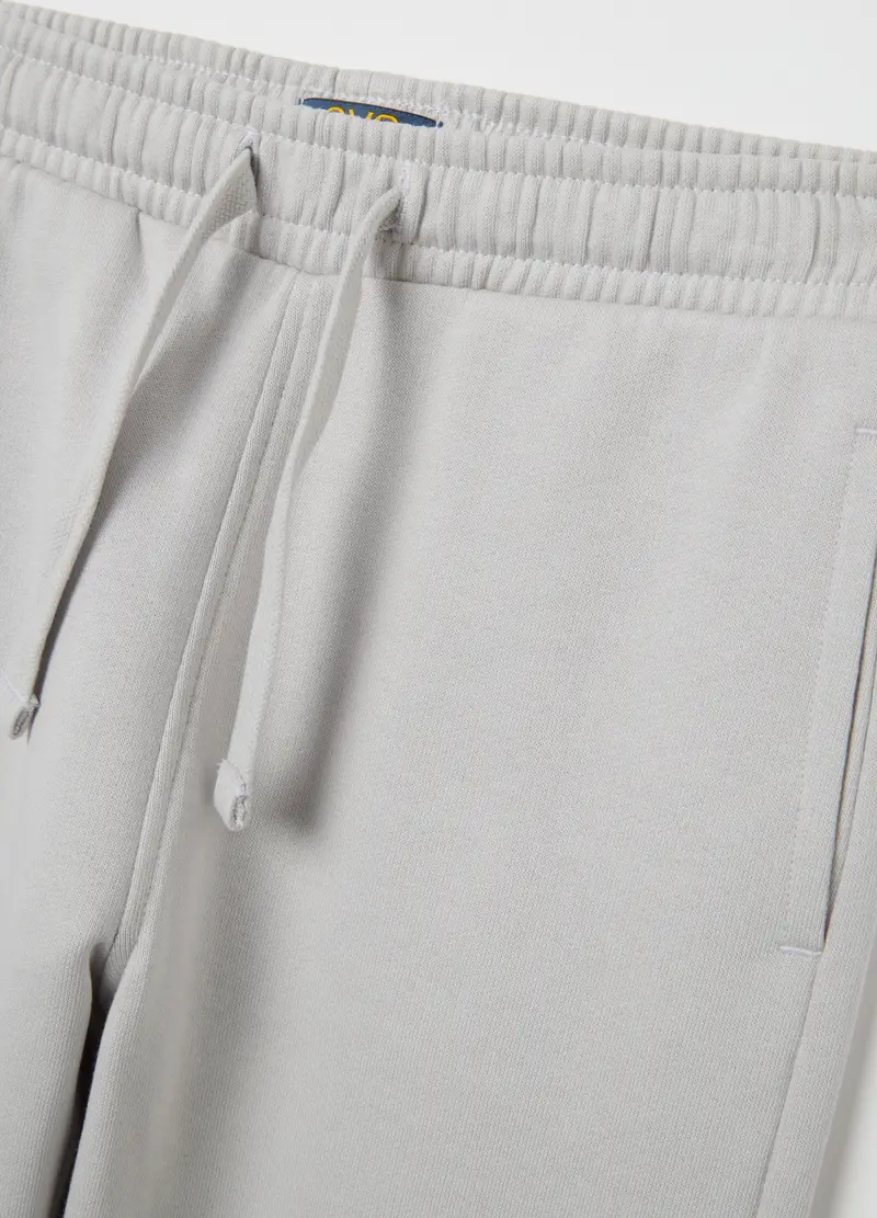 Jogger Da Bambino In Puro Cotone Grigi Regular Fit, Grigio miniatura 3