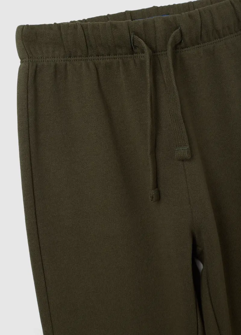 Jogger Da Bambino In Puro Cotone Verdi, Verde miniatura 3