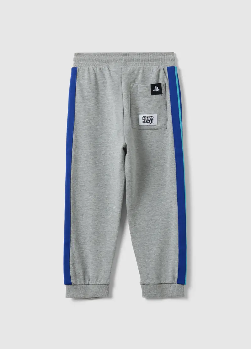 Jogger In Puro Cotone A Righe Multicolor Da Bambino Regular Fit, Multicolor miniatura 2