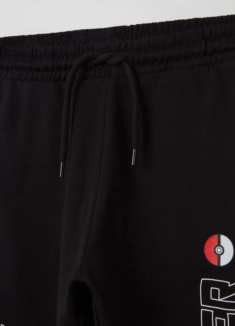 Joggers Con Coulisse E Stampa Pokemon, Bambino, Nero miniatura 3