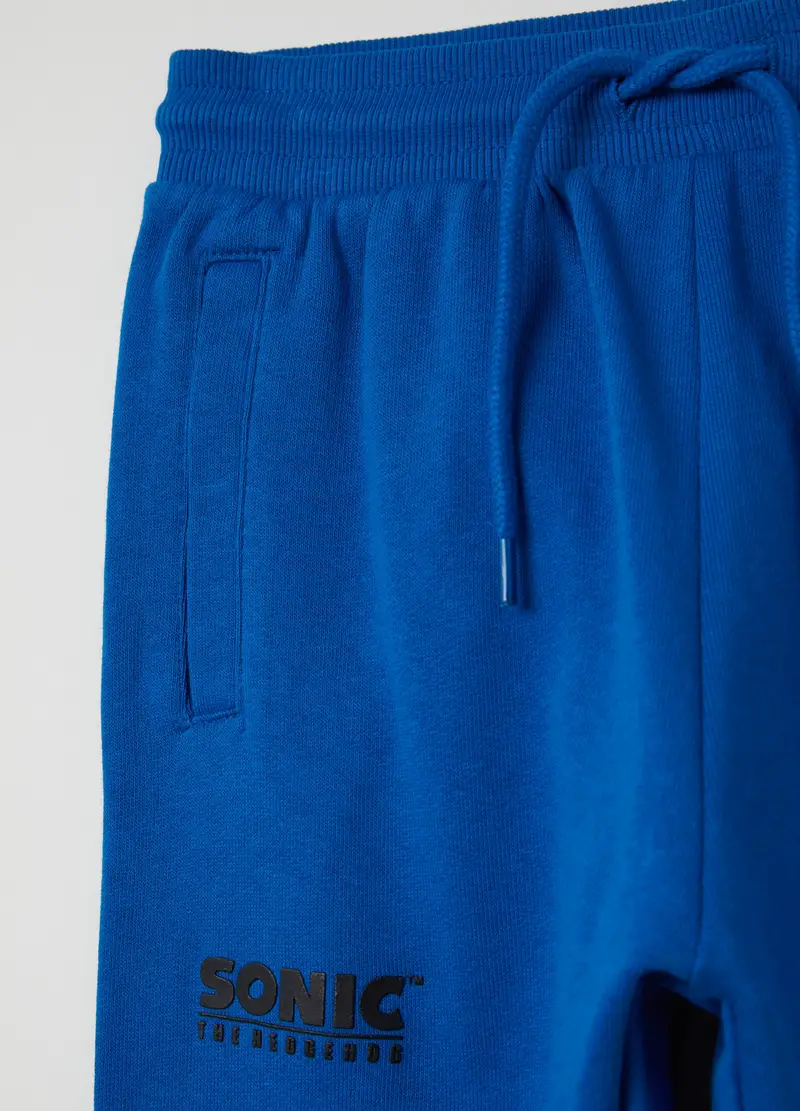 Joggers Con Coulisse E Stampa Sonic, Bambino, Blu miniatura 3