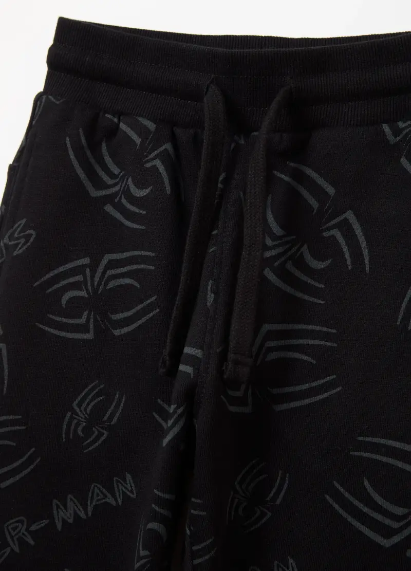 Joggers Con Coulisse Stampa Spider-man, Bambino, Nero miniatura 3
