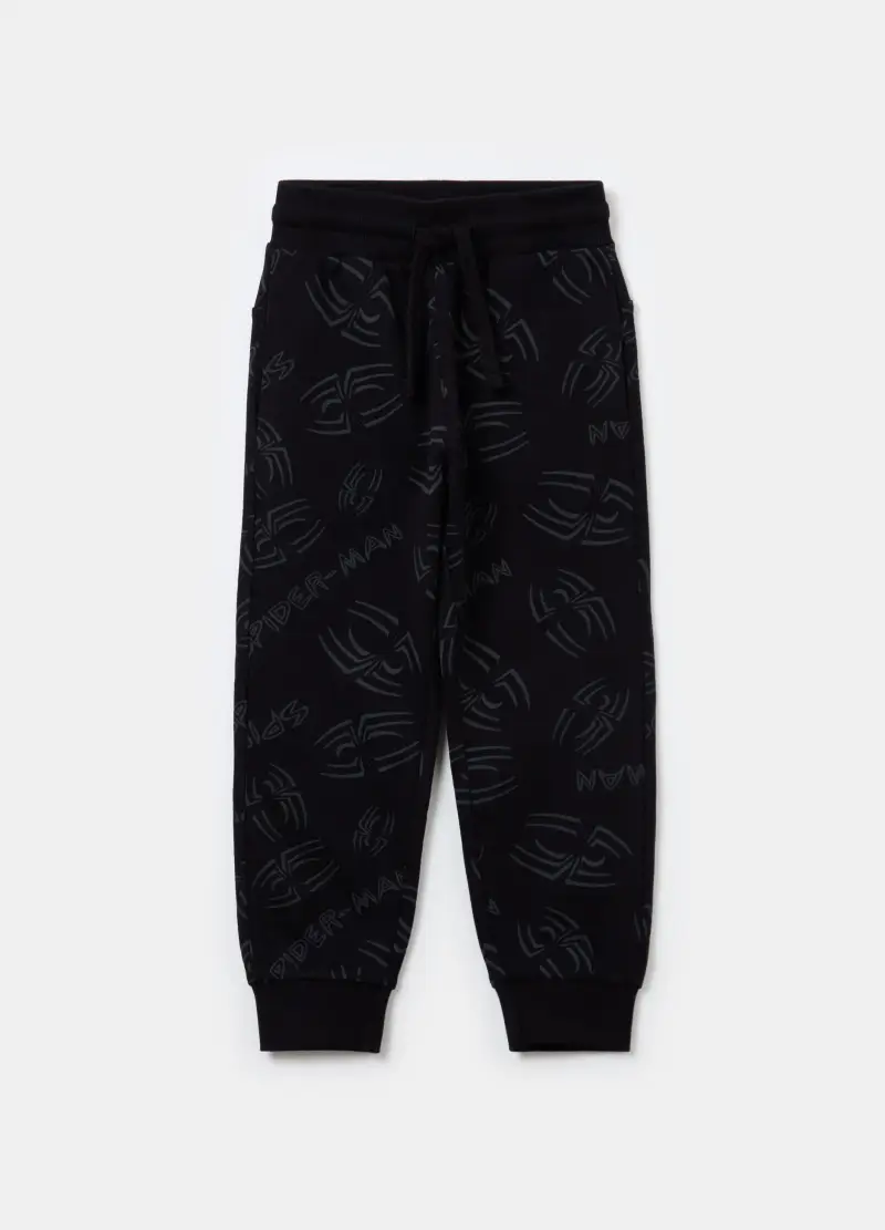 Joggers Con Coulisse Stampa Spider-man, Bambino, Nero