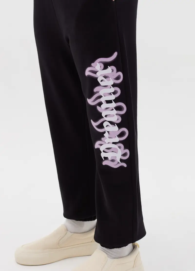 Joggers Con Stampa Gotica "dreamer", Bambina, Nero miniatura 2